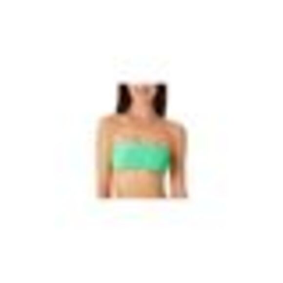 California Waves Metallic Shine Bandeau Bikini Top In Mint - L - Picture 3 of 3